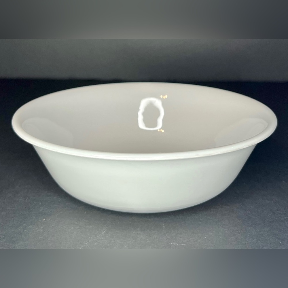 Set Of 2 Vtg Corelle Everyday Use White Cereal Soup Bowls Minor Usage Wear USA
